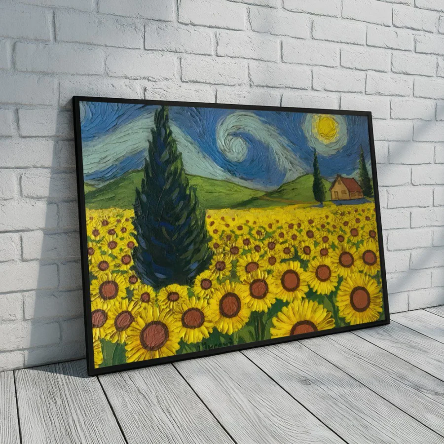 Cuadro de Campo de Girasoles - Van Gogh