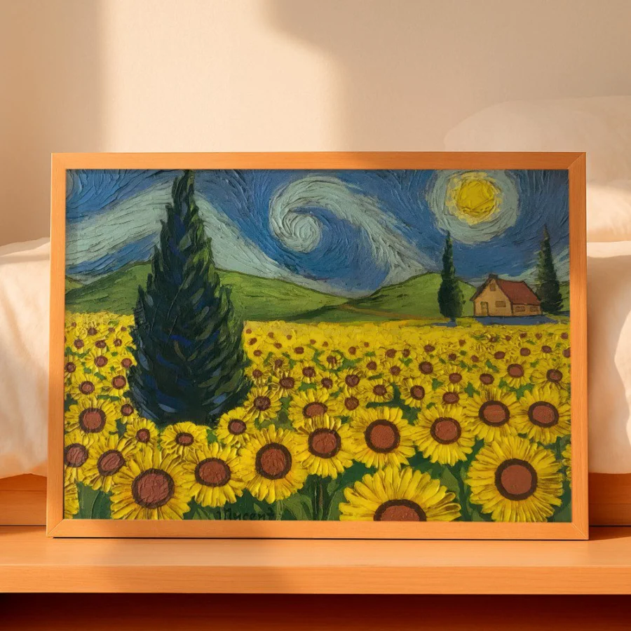 Cuadro de Campo de Girasoles - Van Gogh