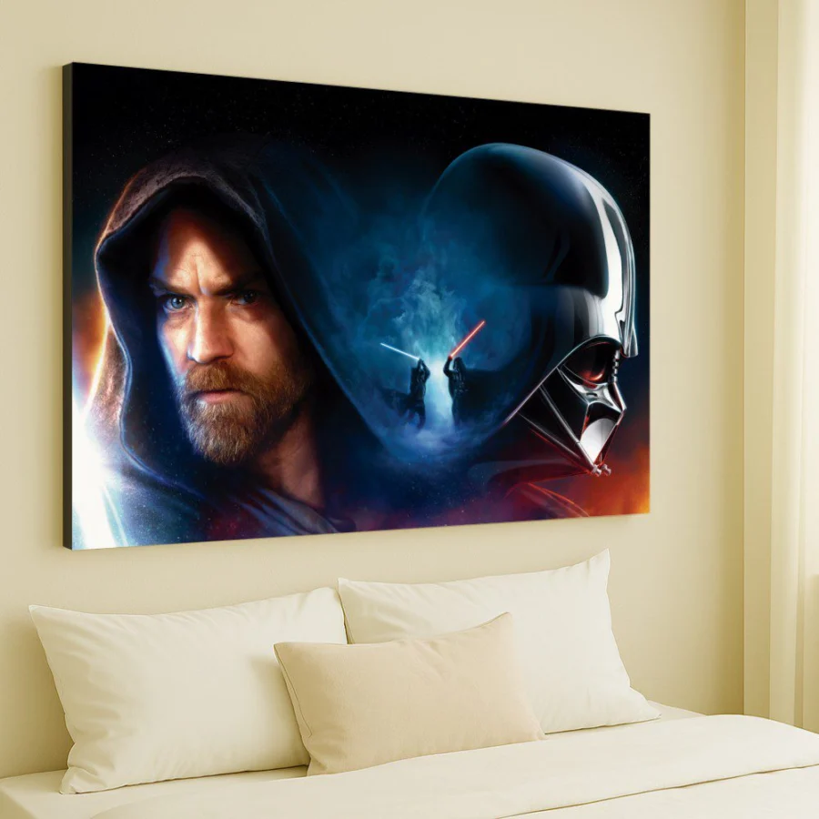 Cuadro de Obi Wan Kenobi vs Darth Vader