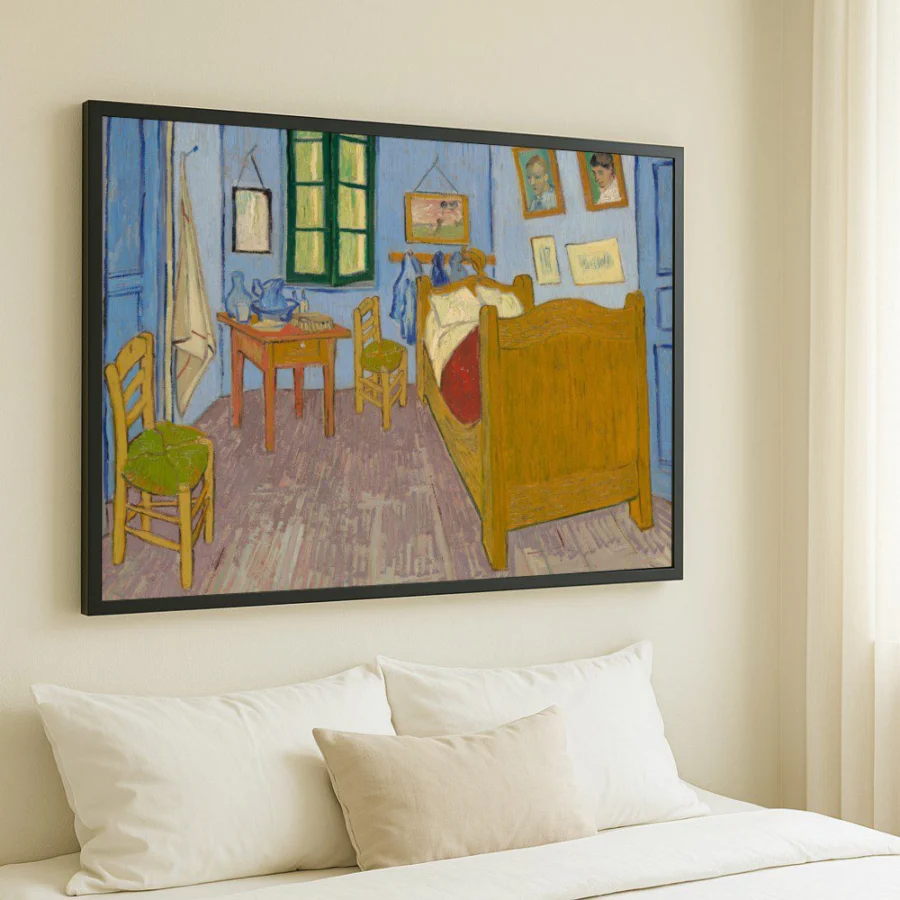 Cuadro El dormitorio en Arlés - Van Gogh