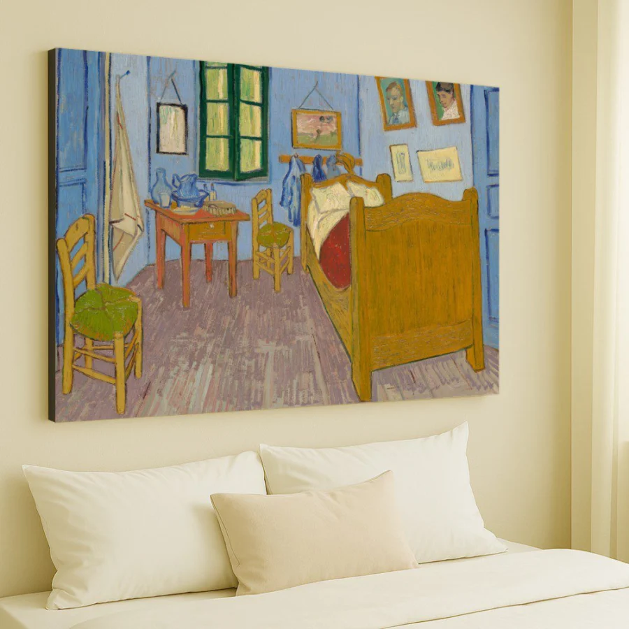 Cuadro El dormitorio en Arlés - Van Gogh
