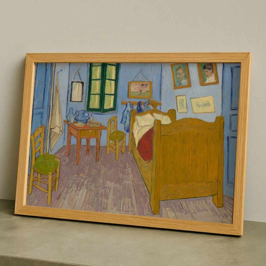 Cuadro El dormitorio en Arlés - Van Gogh