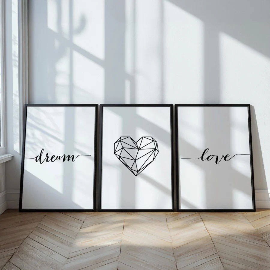 Mural Tríptico Dream Love