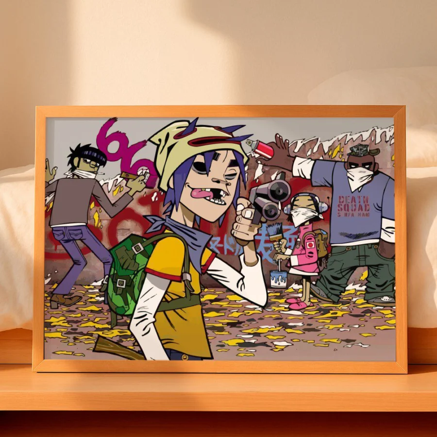 Cuadro de Gorillaz