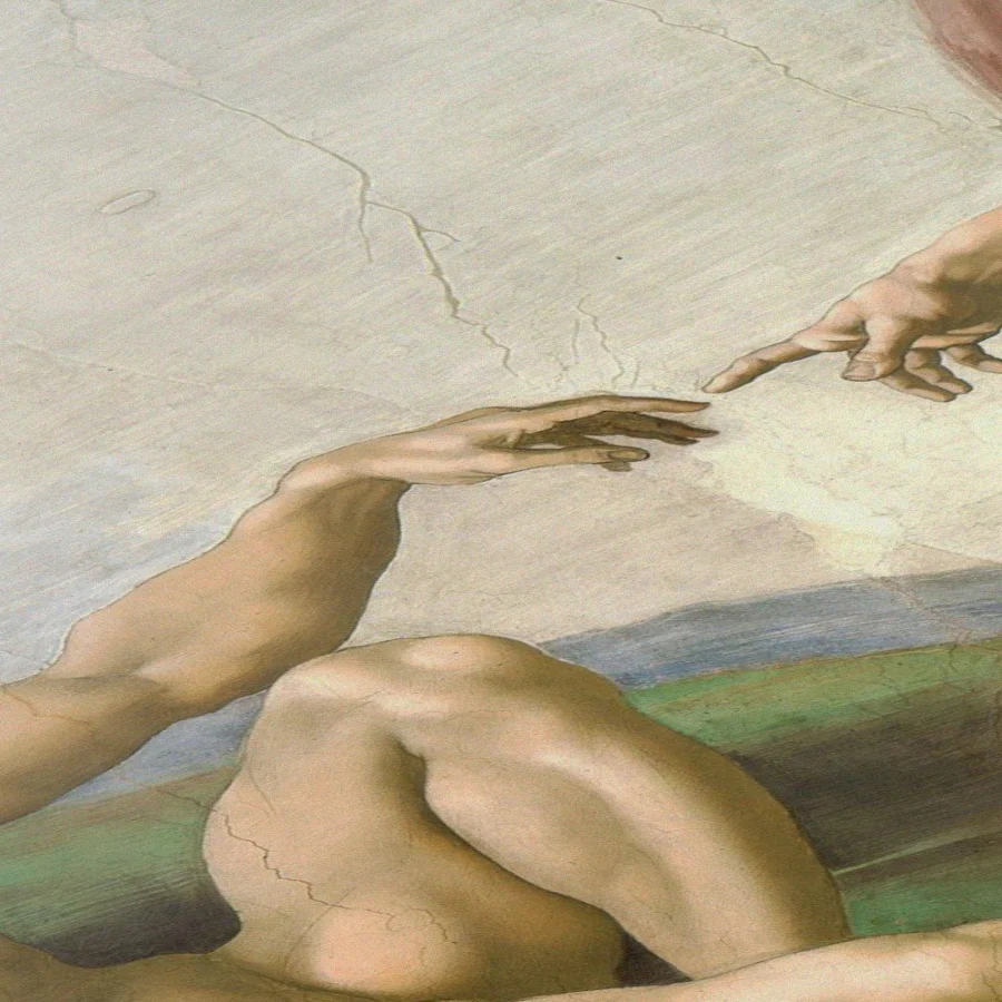 Cuadro de La creación de Adán