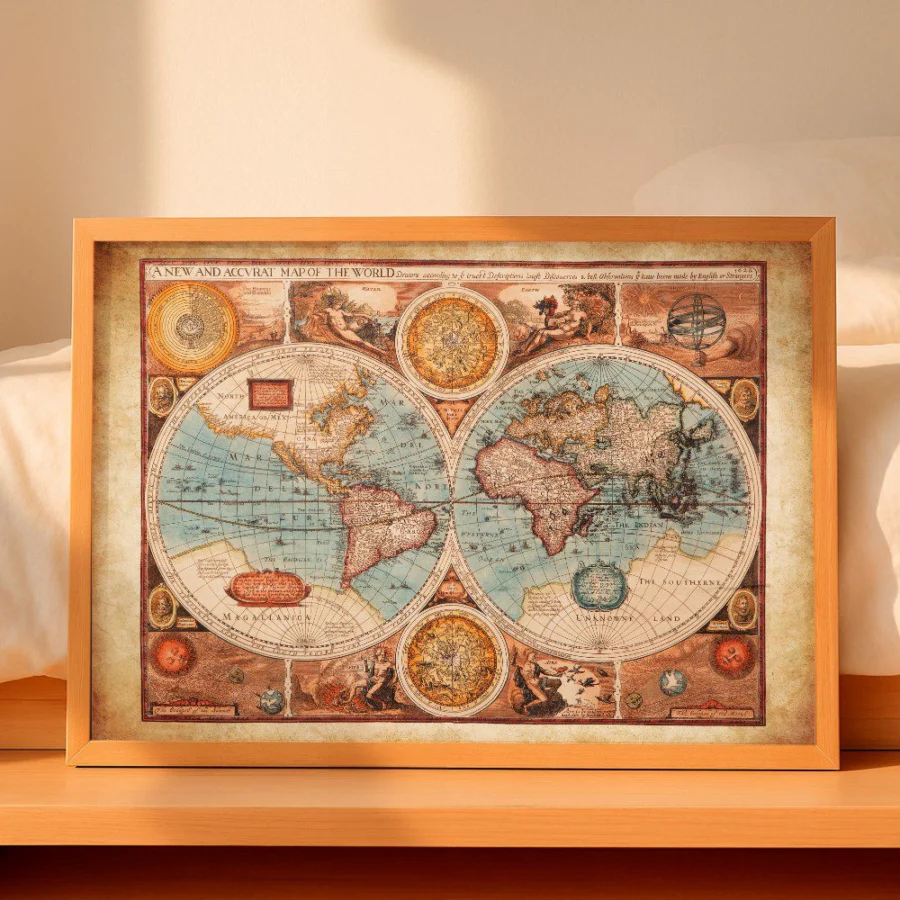 Cuadro de Mapa Antiguo