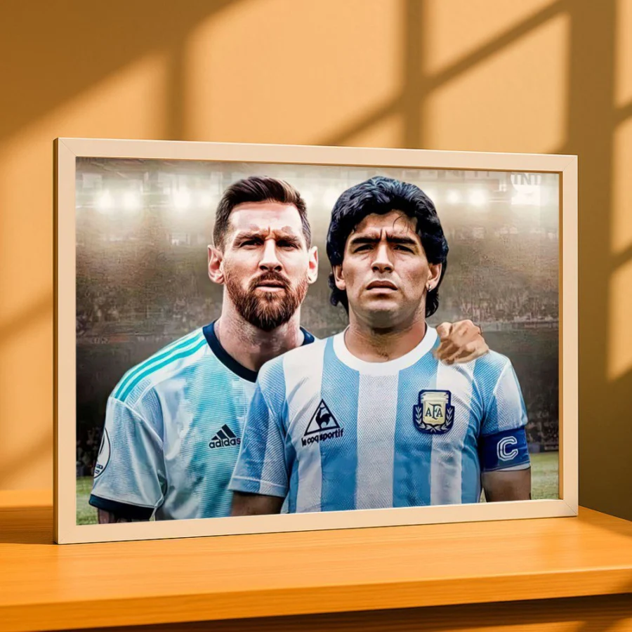 Cuadro de Messi & Maradona
