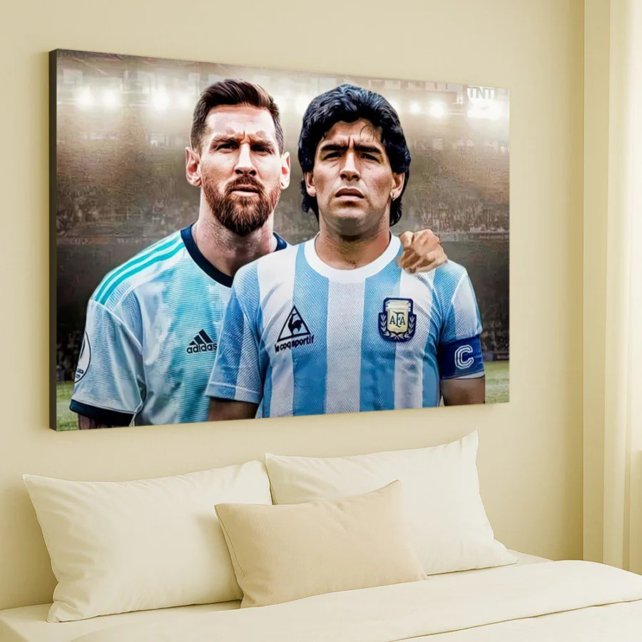 Cuadro de Messi & Maradona