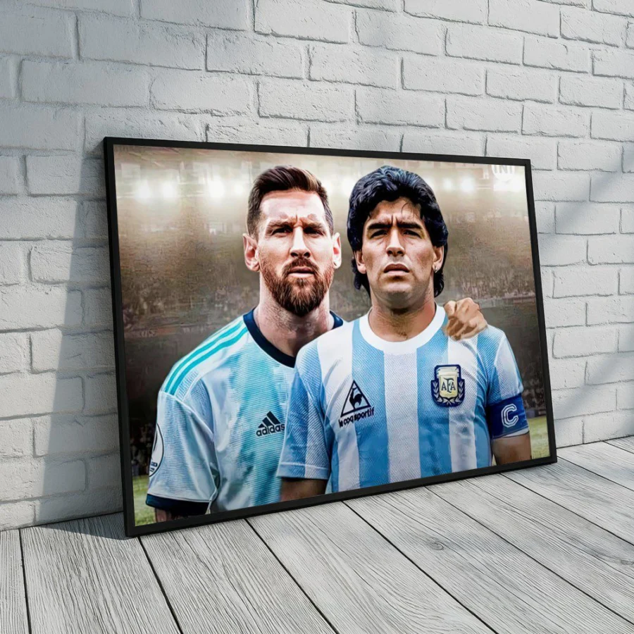 Cuadro de Messi & Maradona