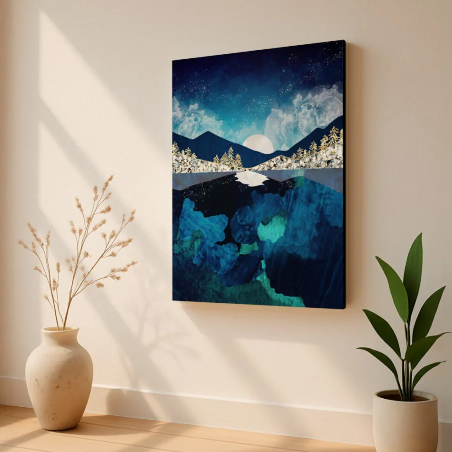 Cuadro de Paisaje Azul