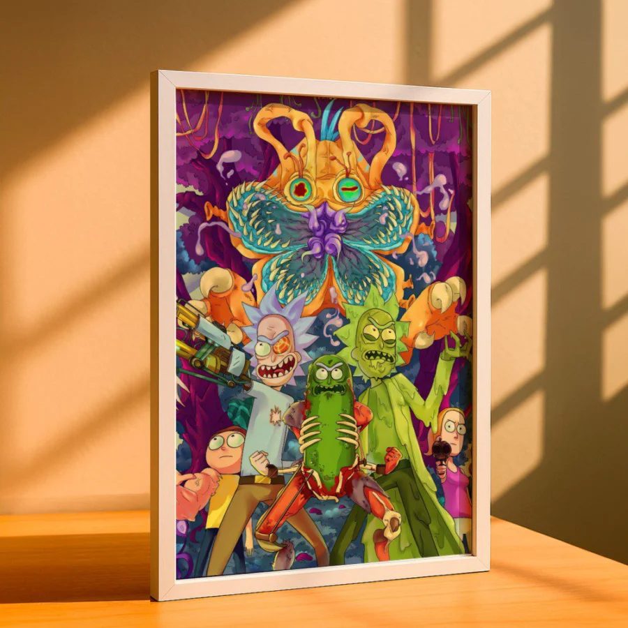 Cuadro de Rick y Morty