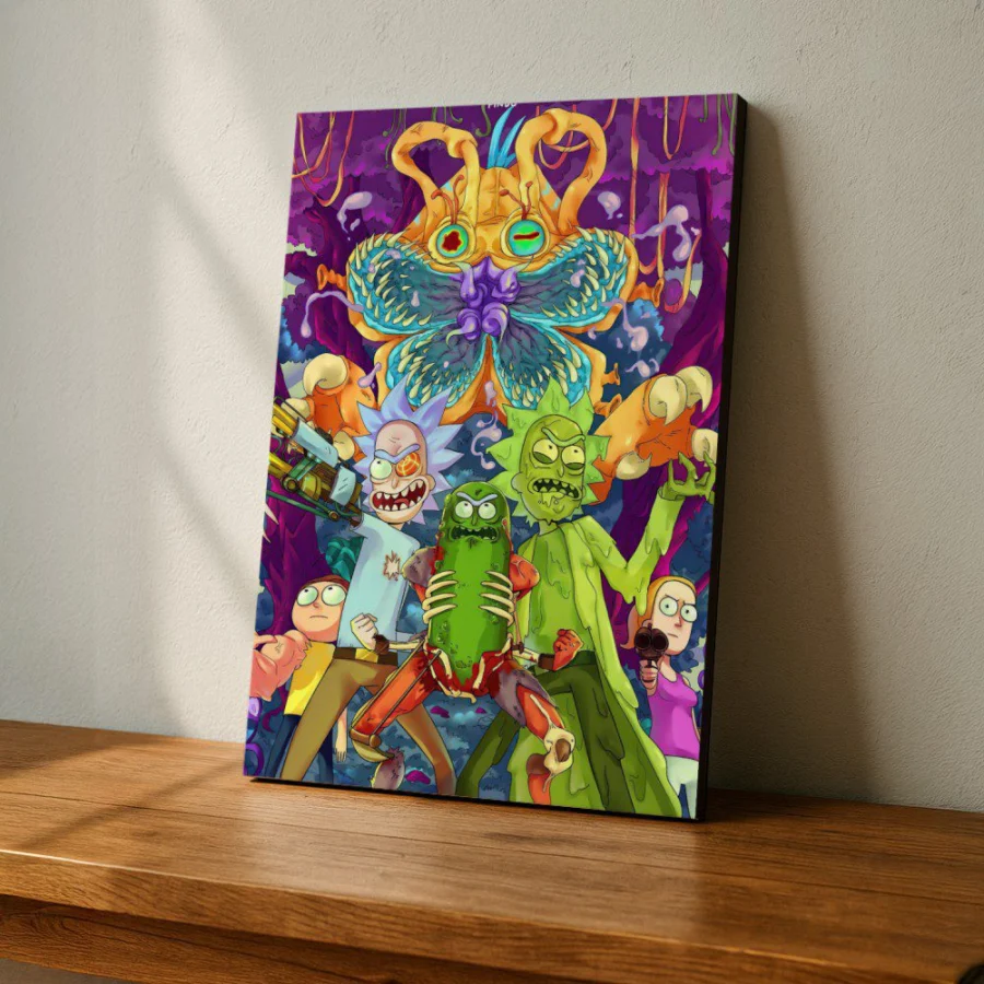 Cuadro de Rick y Morty