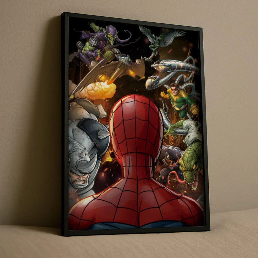 Cuadro de Spider-Man villanos