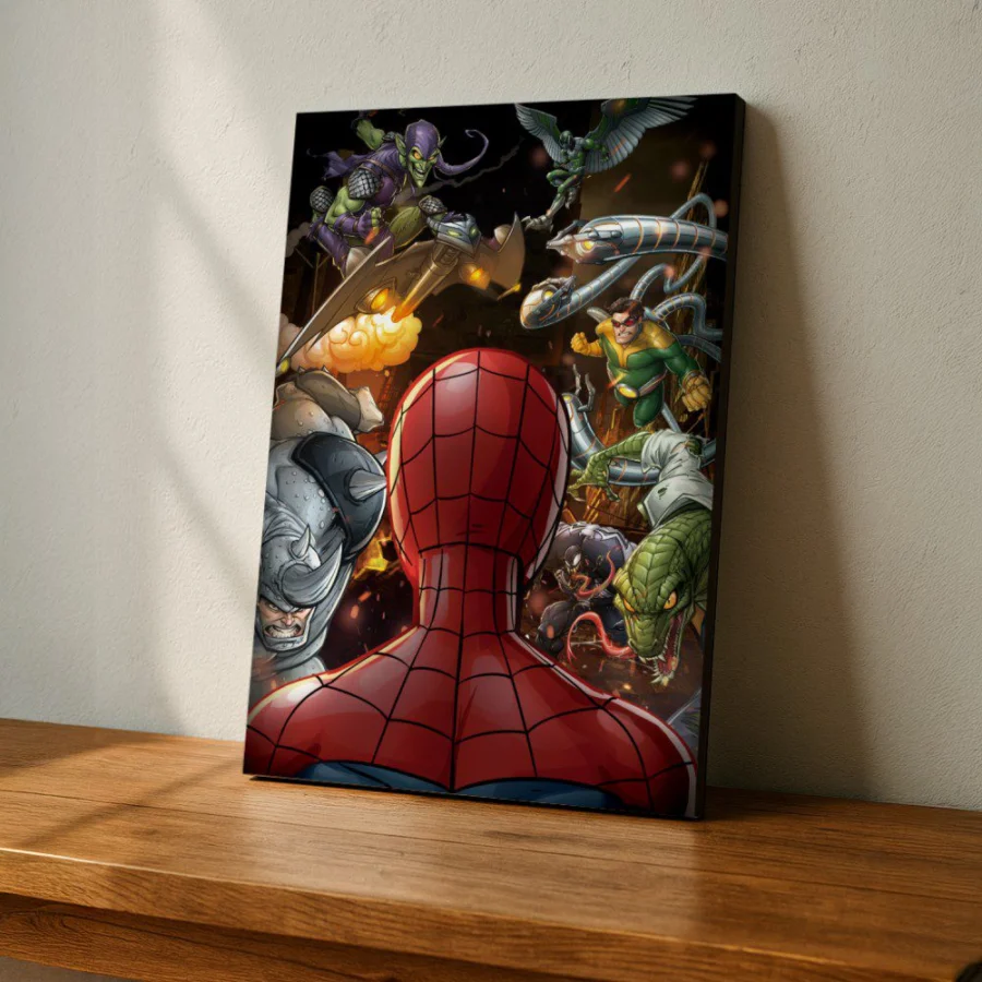 Cuadro de Spider-Man villanos