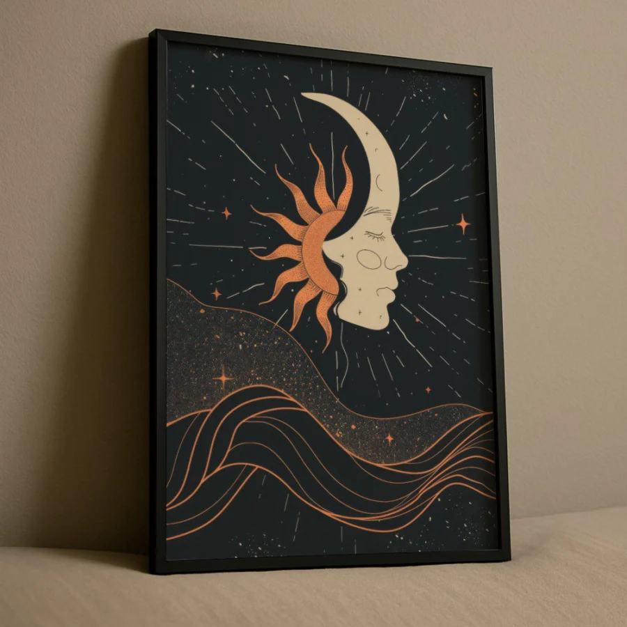 Cuadro de Sun and Moon