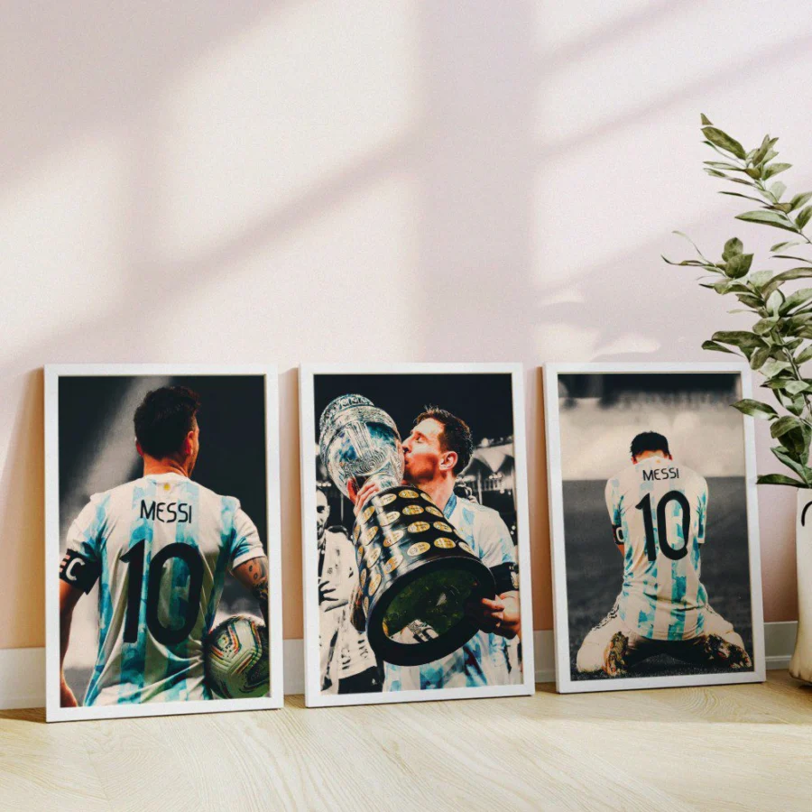 Mural Tríptico de Lionel Messi