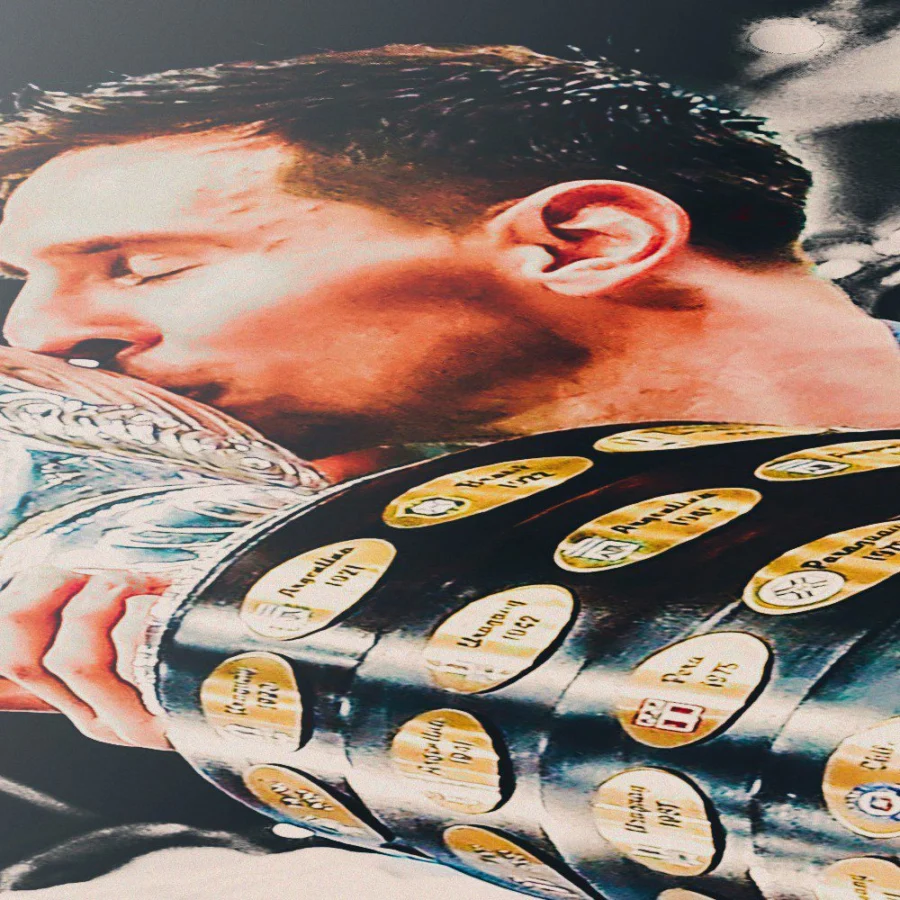 Mural Tríptico de Lionel Messi