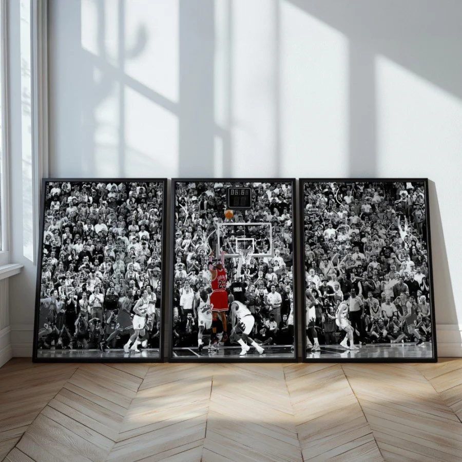 Mural Tríptico de Michael Jordan - The Last Shoot