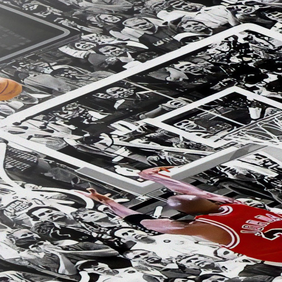 Mural Tríptico de Michael Jordan - The Last Shoot
