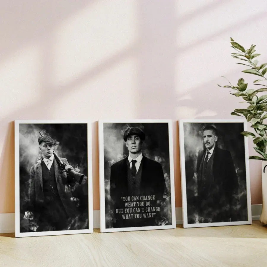 Mural Tríptico de Peaky Blinders