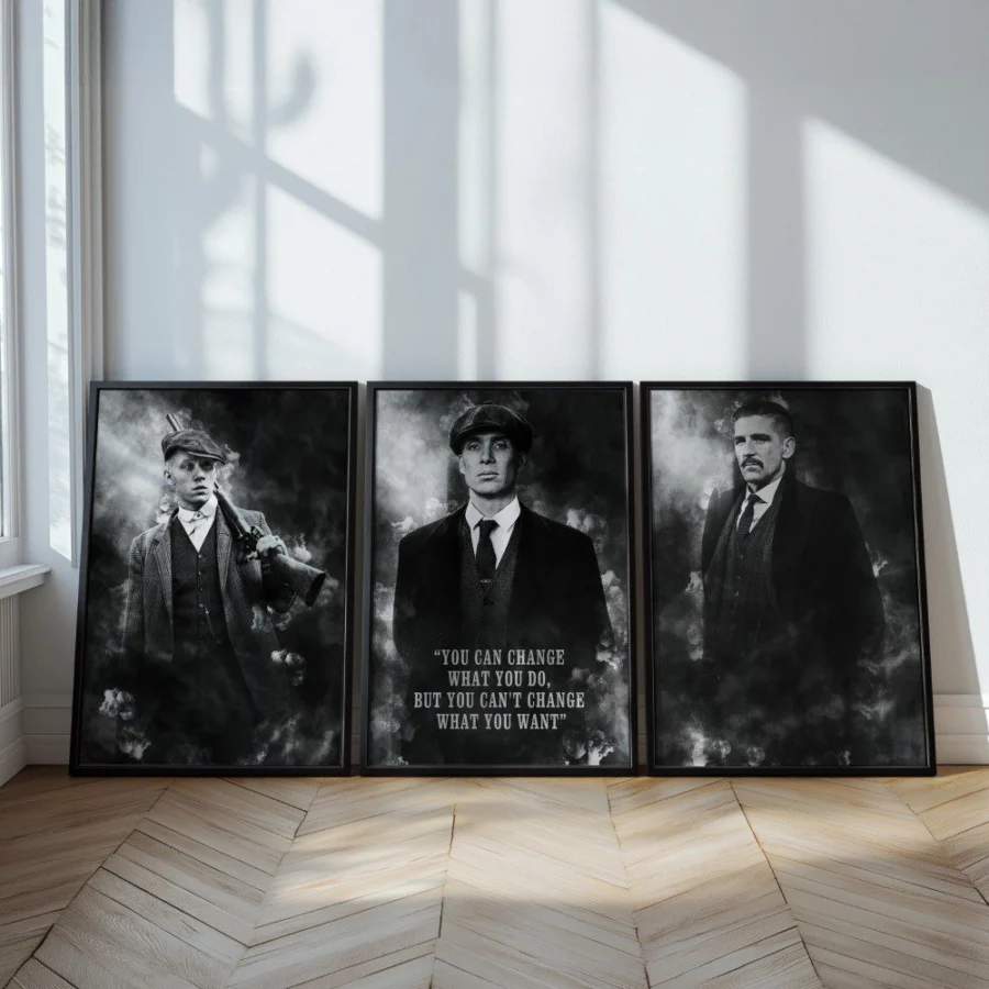 Mural Tríptico de Peaky Blinders