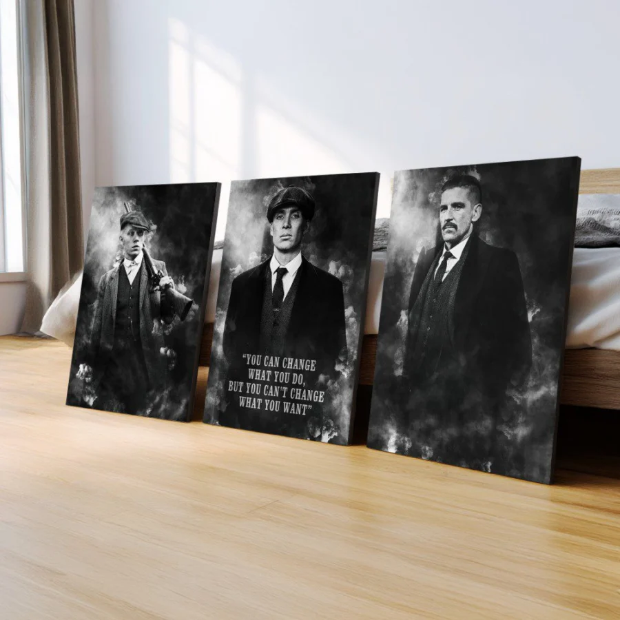 Mural Tríptico de Peaky Blinders