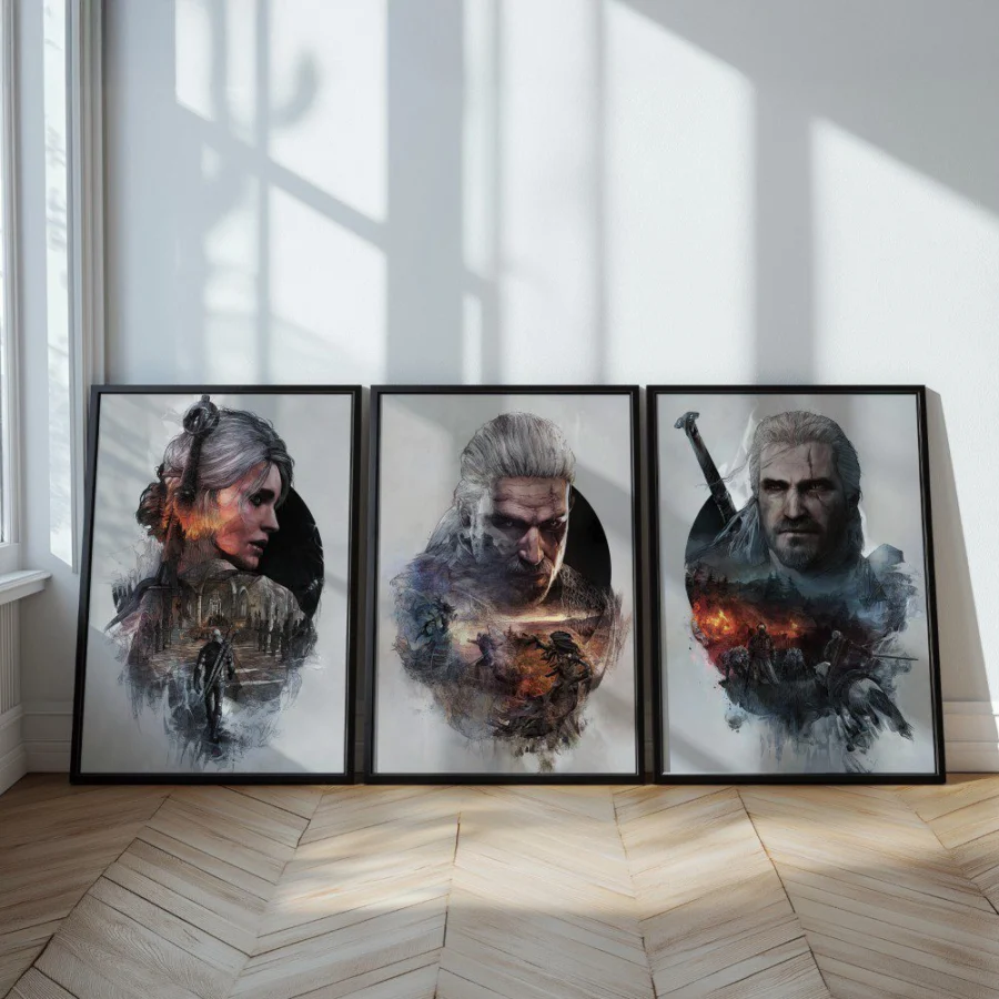 Mural Tríptico de The Witcher
