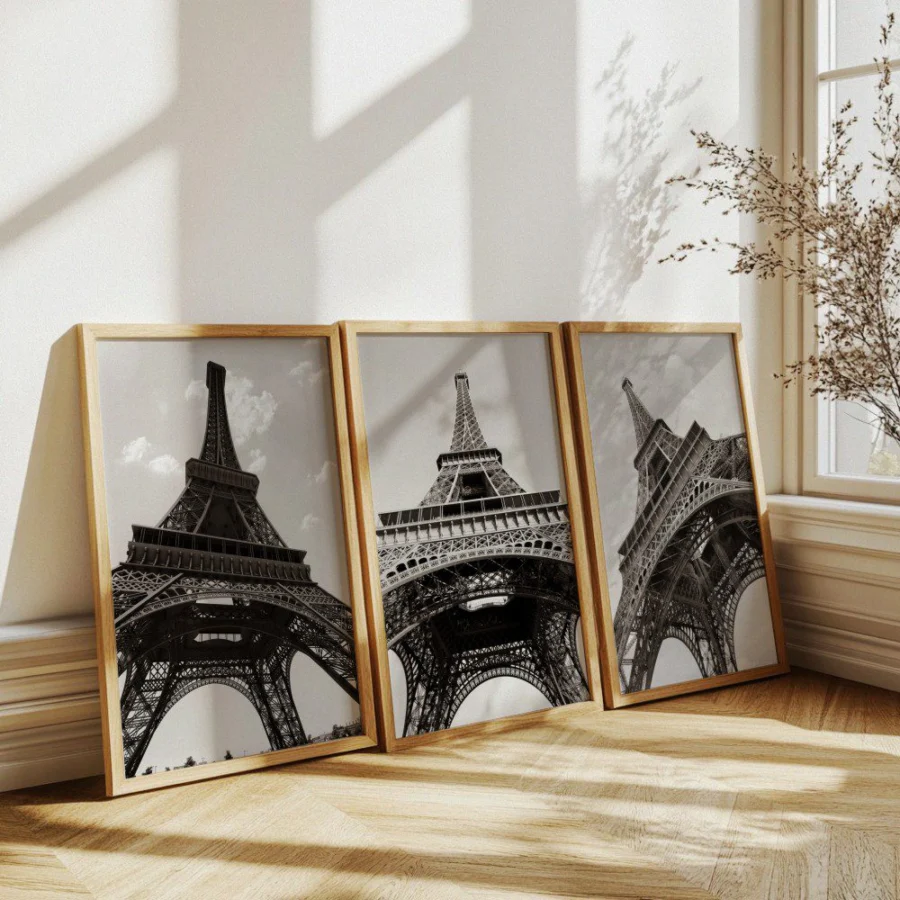 Mural Tríptico de Torre Eiffel