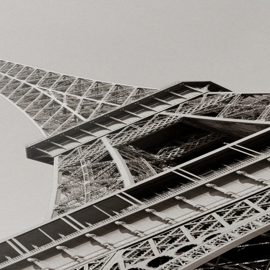 Mural Tríptico de Torre Eiffel