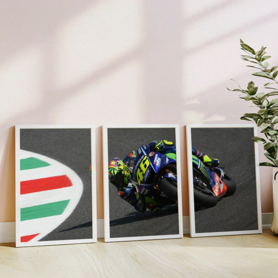 Mural Tríptico de Valentino Rossi