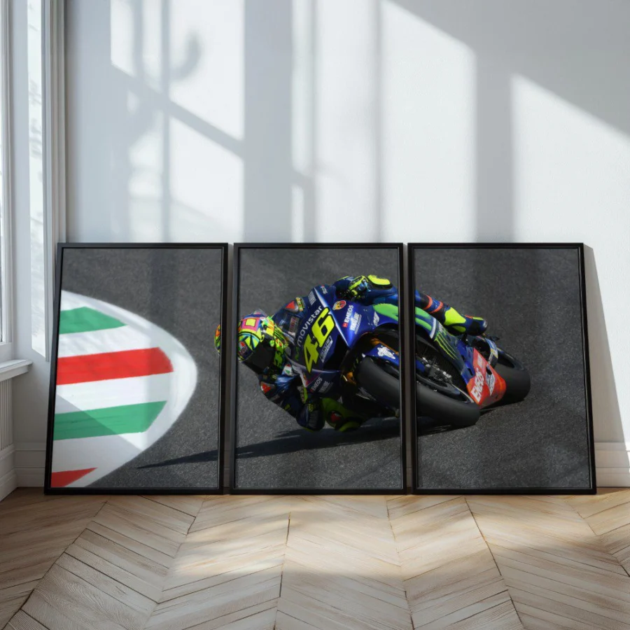 Mural Tríptico de Valentino Rossi