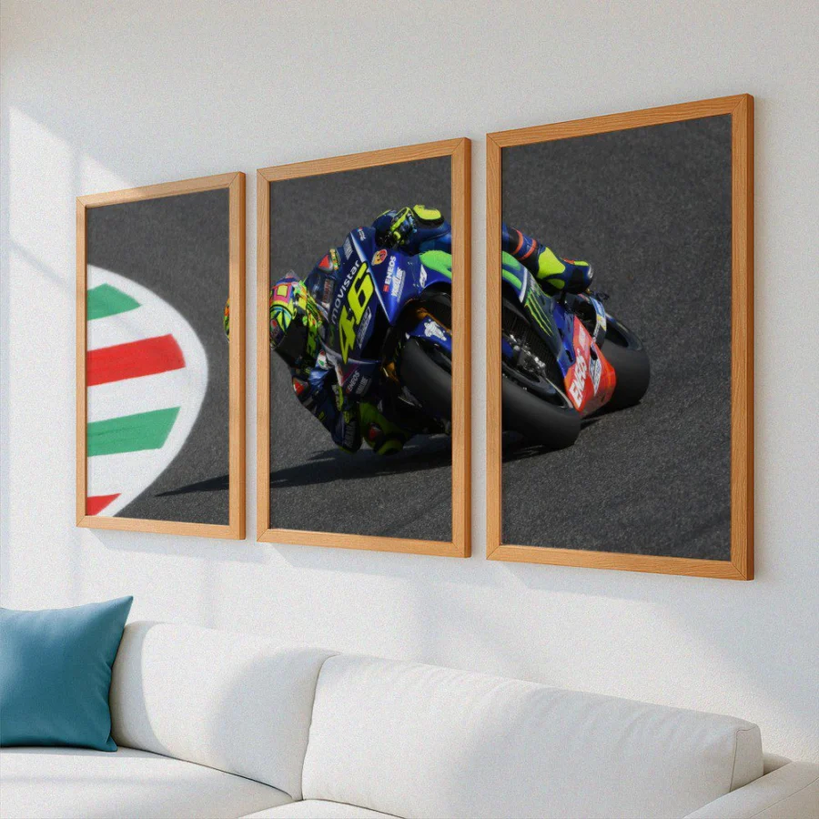 Mural Tríptico de Valentino Rossi