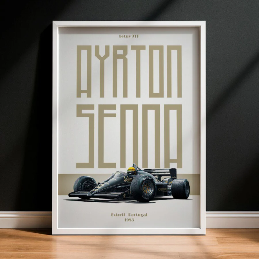 Cuadro de Ayrton Senna