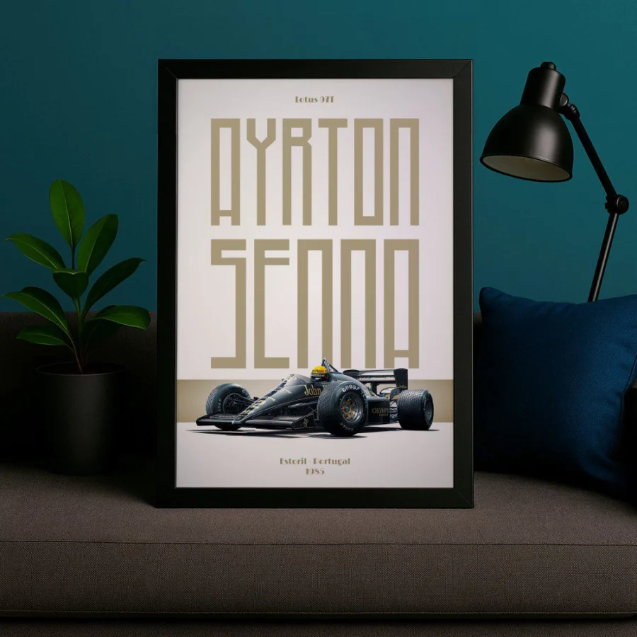 Cuadro de Ayrton Senna