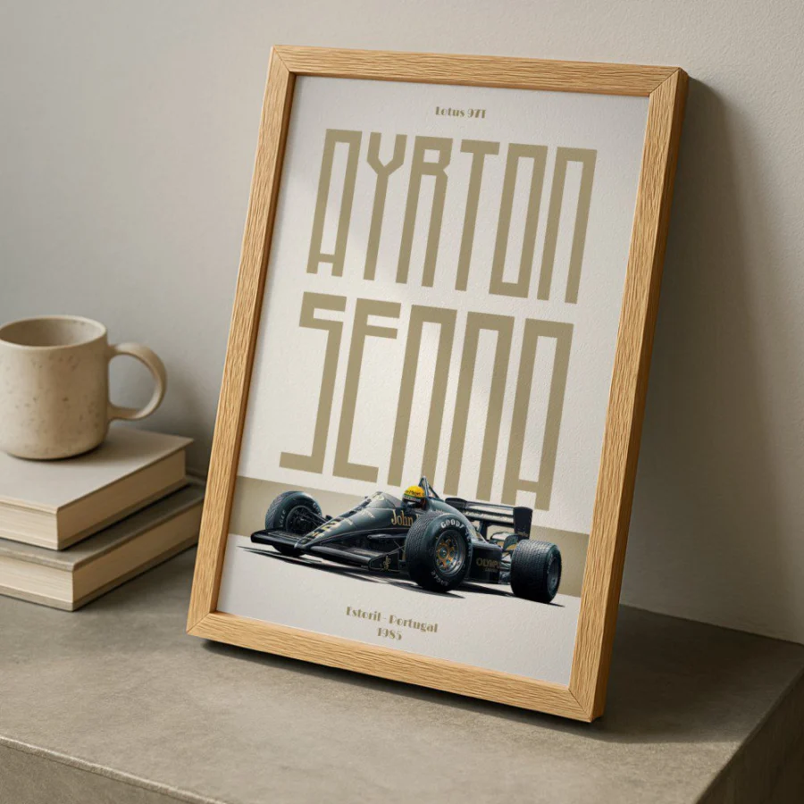 Cuadro de Ayrton Senna