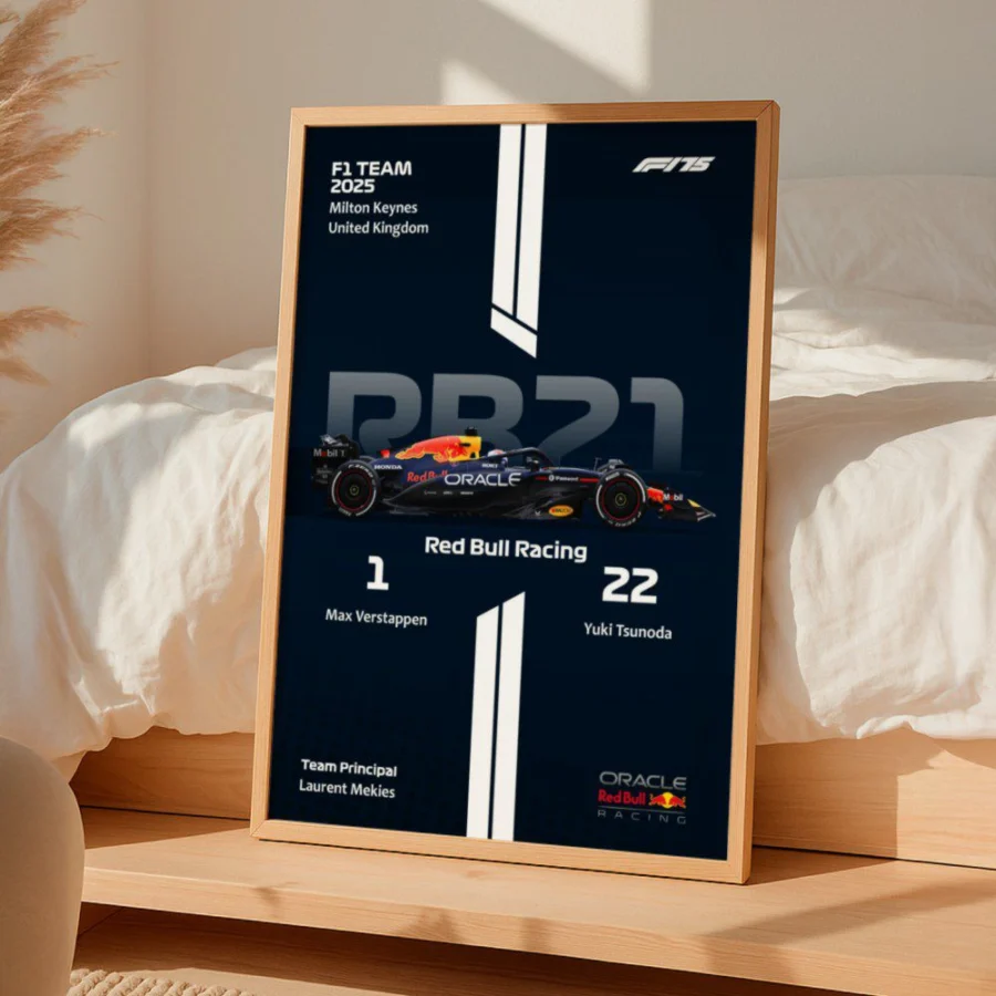 Cuadro de F1 2025 Red Bull Racing RB21 – Verstappen & Tsunoda
