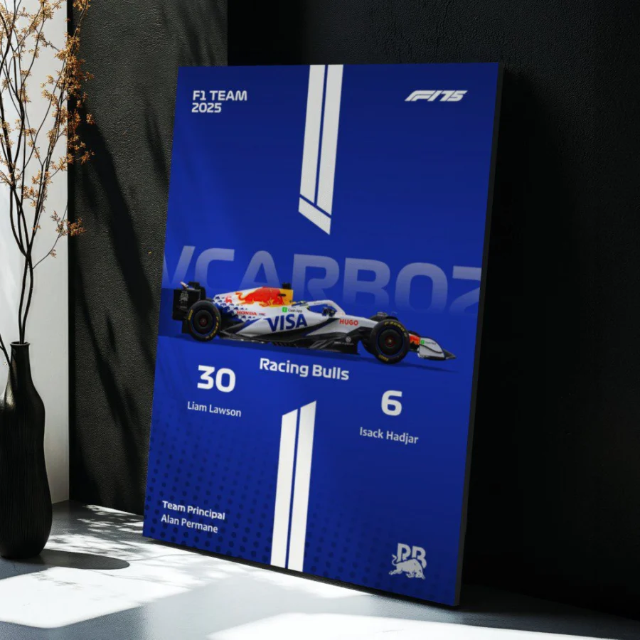 Cuadro de F1 2025 Racing Bulls VCARB02 – Lawson & Hadjar
