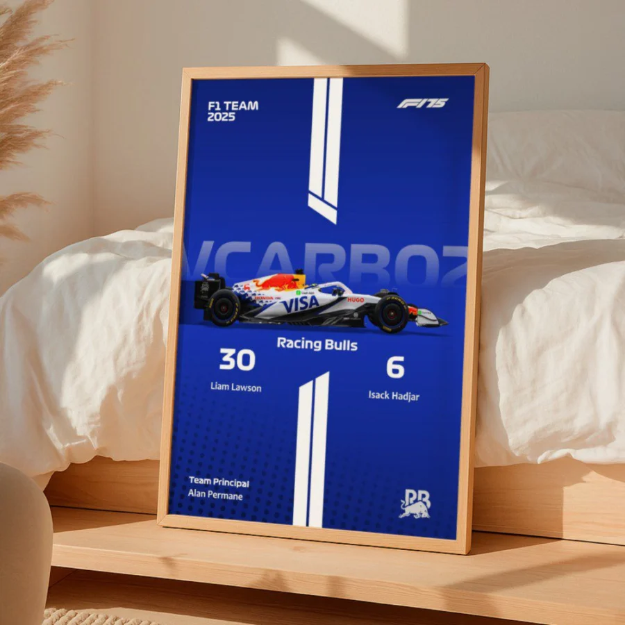 Cuadro de F1 2025 Racing Bulls VCARB02 – Lawson & Hadjar