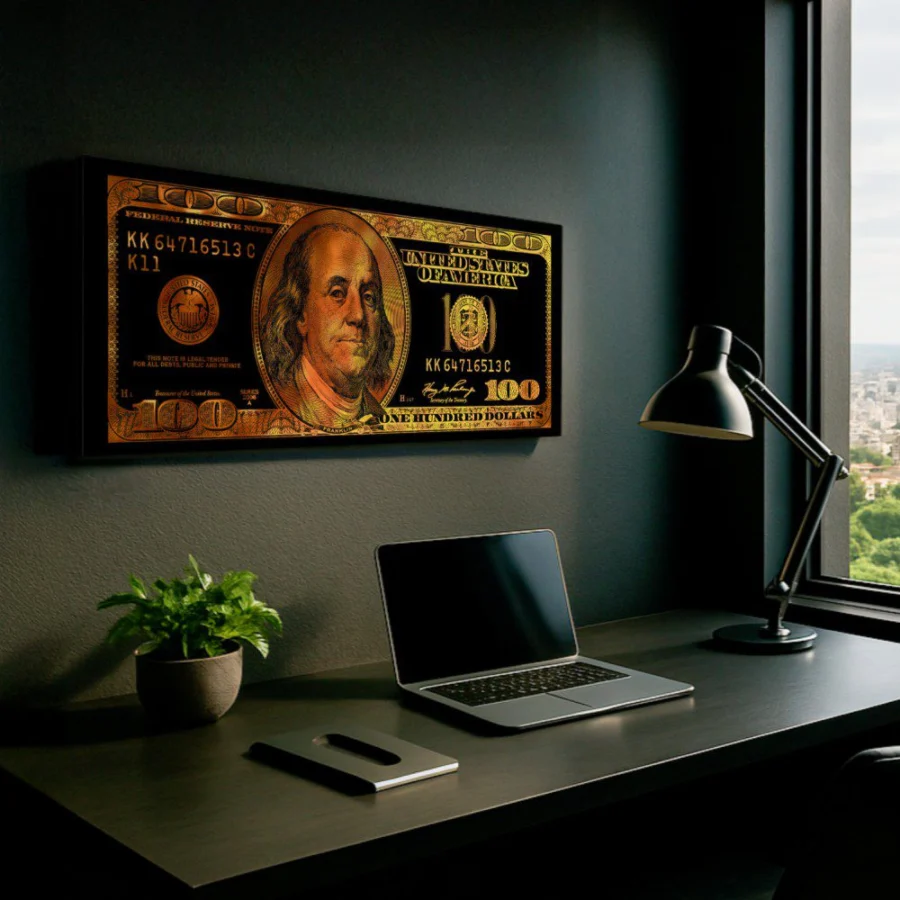 Mural Billete - Golden Dolar