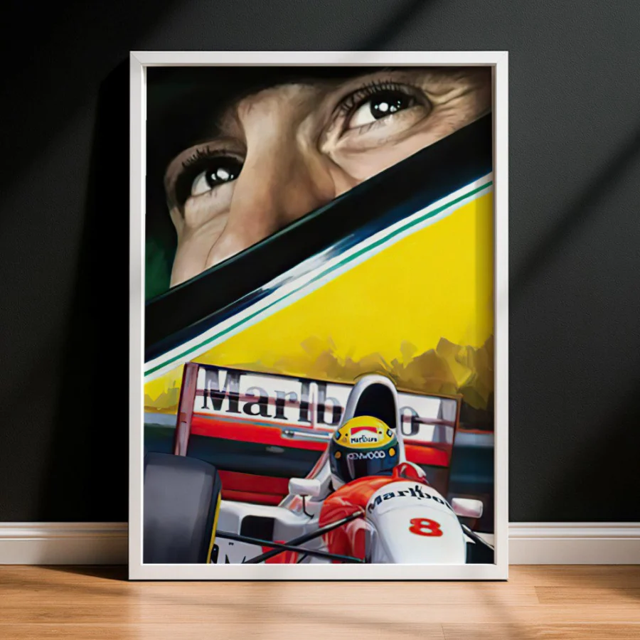 Cuadro de Ayrton Senna