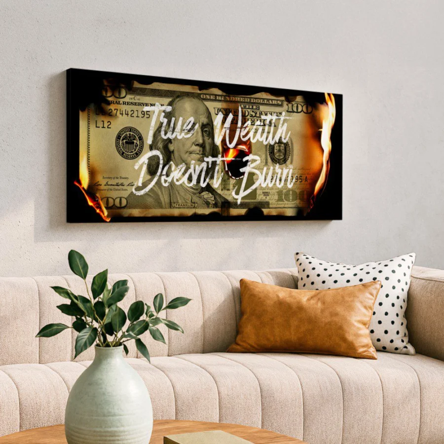 Mural Billete - Burn Dolar