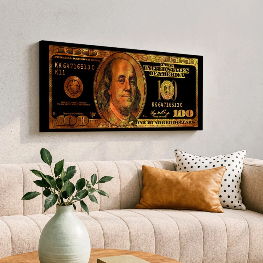 Mural Billete - Golden Dolar