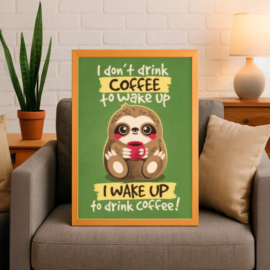 Cuadro de Coffee sloth