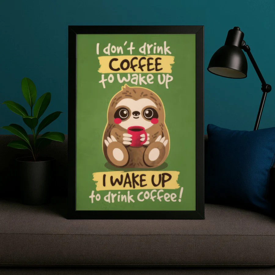 Cuadro de Coffee sloth