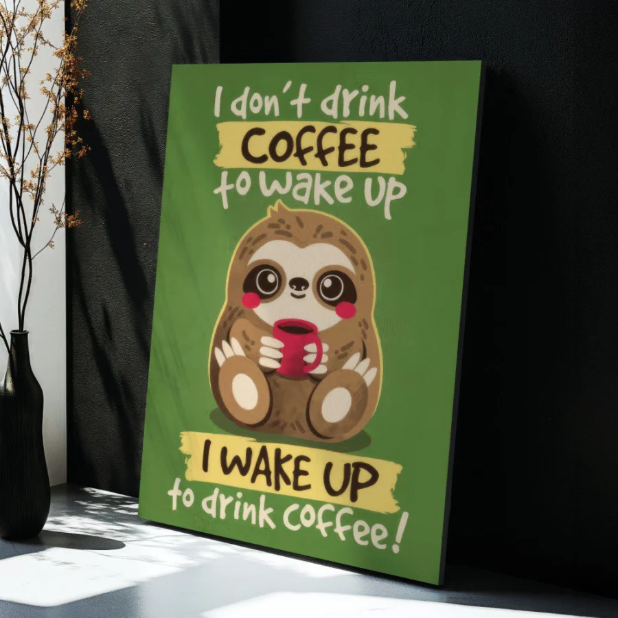 Cuadro de Coffee sloth