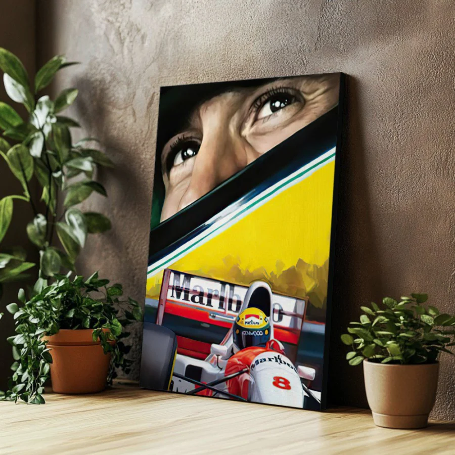 Cuadro de Ayrton Senna