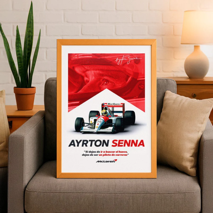 Cuadro de Ayrton Senna