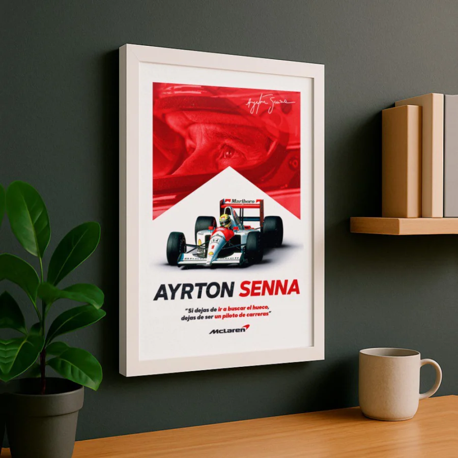 Cuadro de Ayrton Senna
