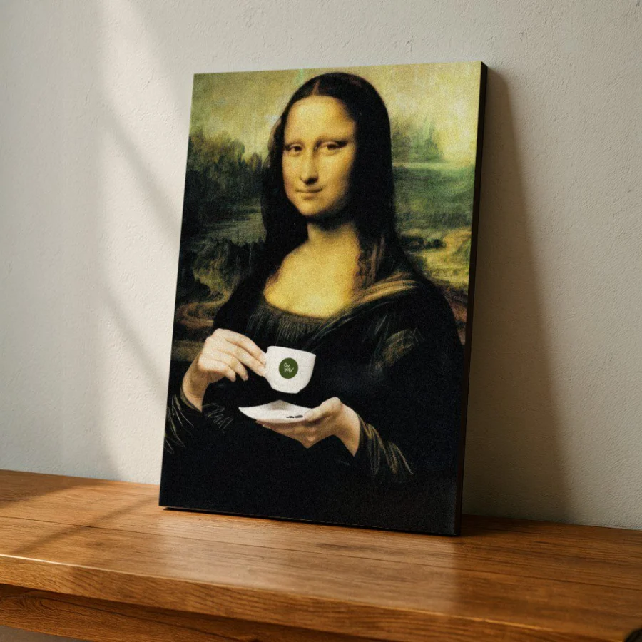 Cuadro de Mona Lisa Coffe