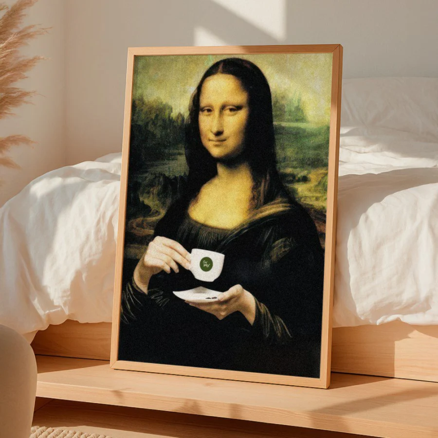 Cuadro de Mona Lisa Coffe